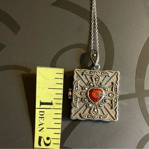 Locket necklace large unique